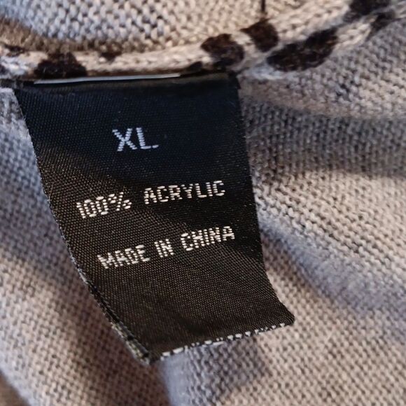 AB Studio Animal Print Sweater Dress. Reptile Print, Sweater Dress - Picture 10 of 13